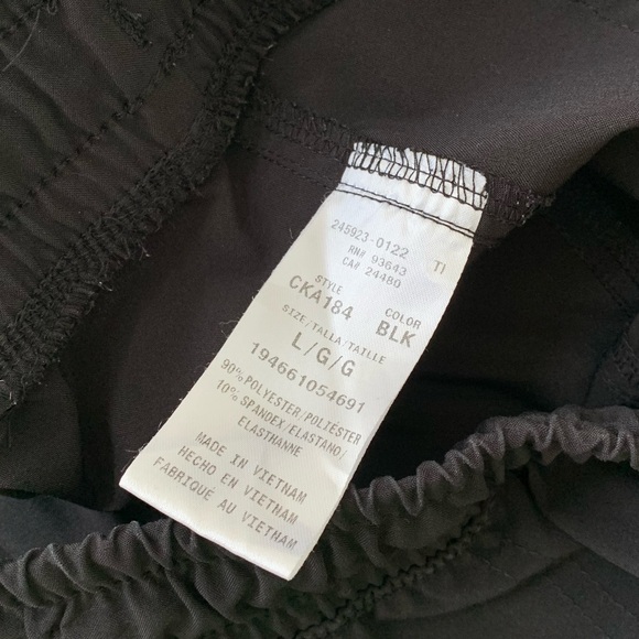 Allura Women's Black Mid Rise Drawstring Cargo Scrub Pants Style CKA184 - Picture 6 of 6